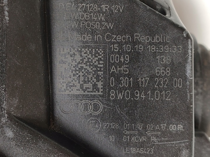 фото №11, Лампа права фара праві перед повний led audi a4 b9 рестайлінг 2019- оригінал eu