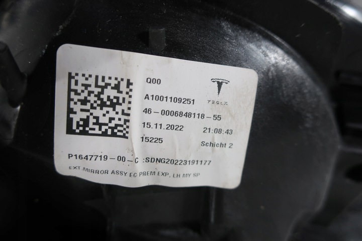 фото №7, Дзеркало ліві tesla модель y 11 pin