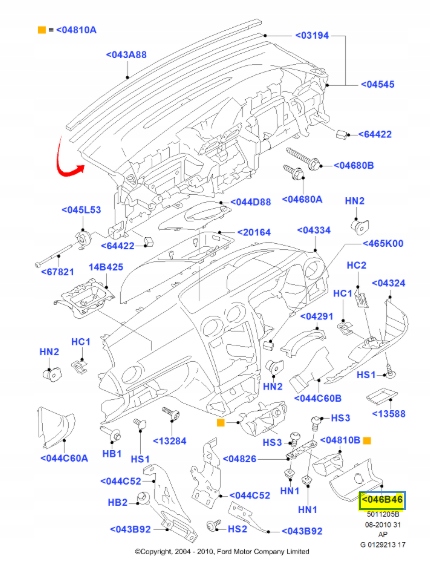 фото №8, Коврик, номерной знак индикаторов ford focus 04-08/focus c-max 03-07 cap 1355544