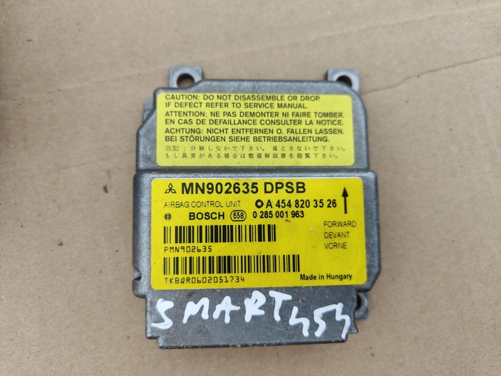 фото №1, Датчик подушка безопасности a4548203526 0285001963 smart forfour i 2004-2006