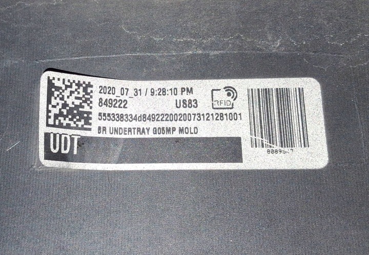 фото №10, Bmw x5 g05 м-пакет накладка спойлер диффузор бампера зад 849222 оригинальный номер