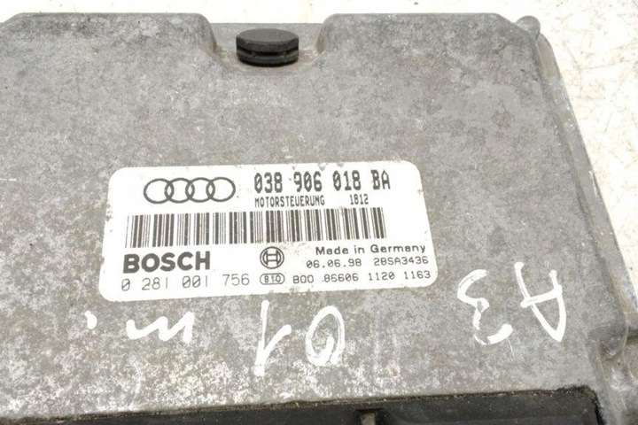 фото №7, Комп'ютер двигуна ecu audi a3 sportback 8va, 8vf 038906018ba 1.9l дизель