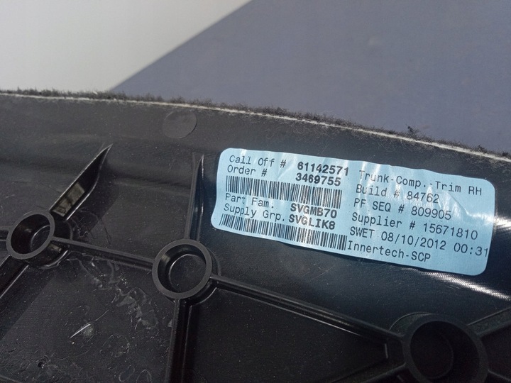 фото №5, Bmw x6 e71 e72 боковина оббивка багажника права 7246971