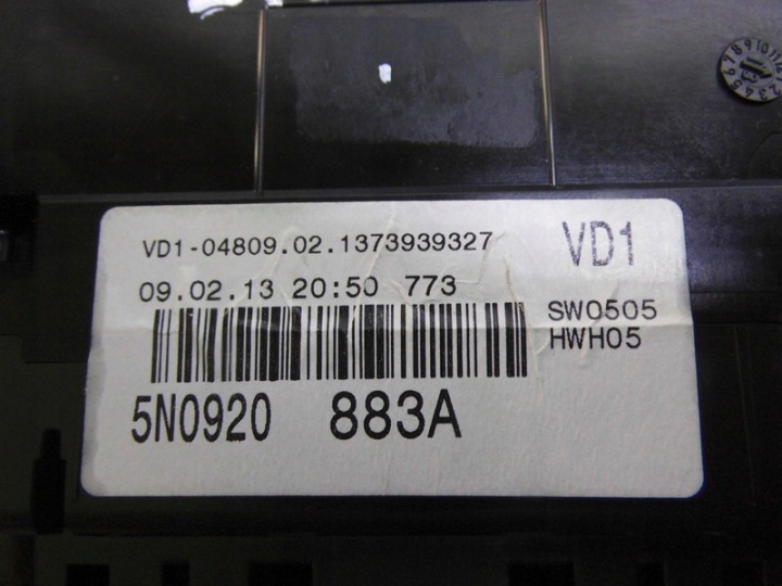фото №5, Панель приборов европа 5n0920883a dsg vw tiguan i 5n 07-16tr