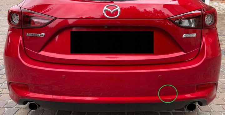 фото №9, Mazda 3 iii bm хэтчбек рестайлинг 2016-2019 заглушка фаркоп зад правая bane oem номер
