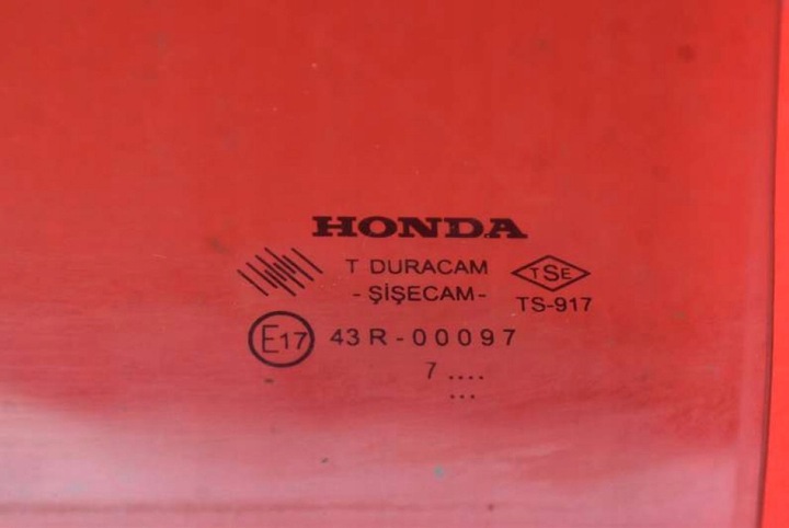 фото №6, Скло бокова ліва зад задня honda civic 8 viii sedan 05-08