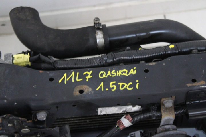 фото №9, Nissan qashqai j10 рестайлинг 09r- передняя панель радиатор комплект 1.5 dci