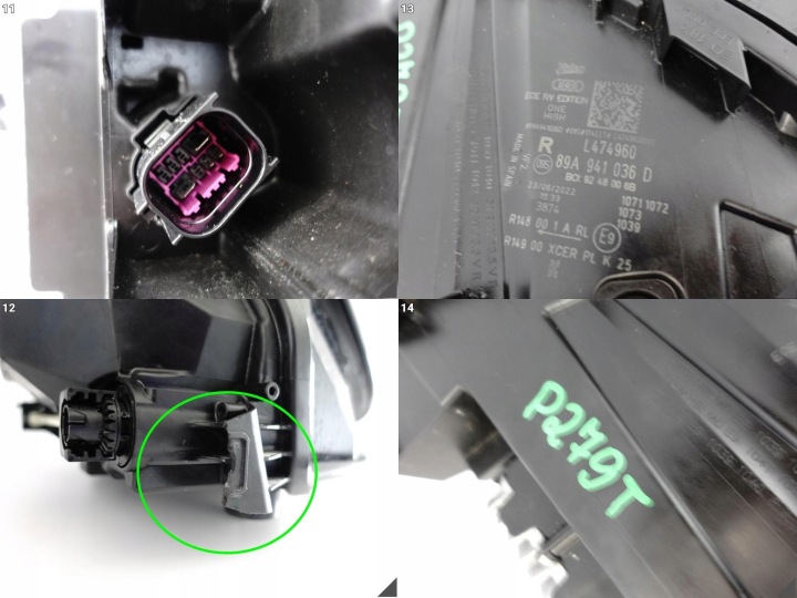 фото №12, Audi q4 e-tron 89a 21- фара matrix high полный led правая перед европа 036d