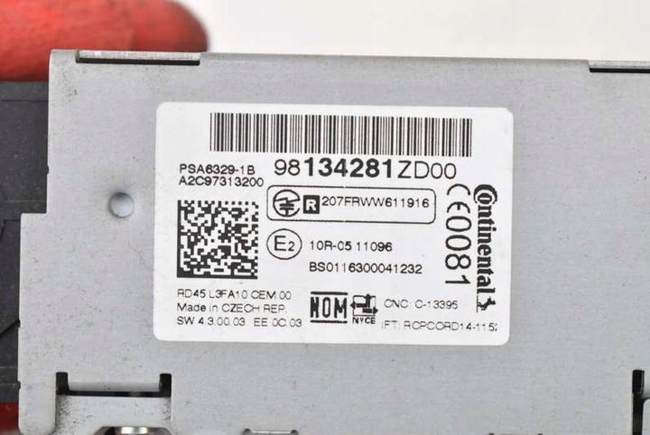 фото №8, Радіо радіопрогравач cd 98134281 peugeot 301 12-17