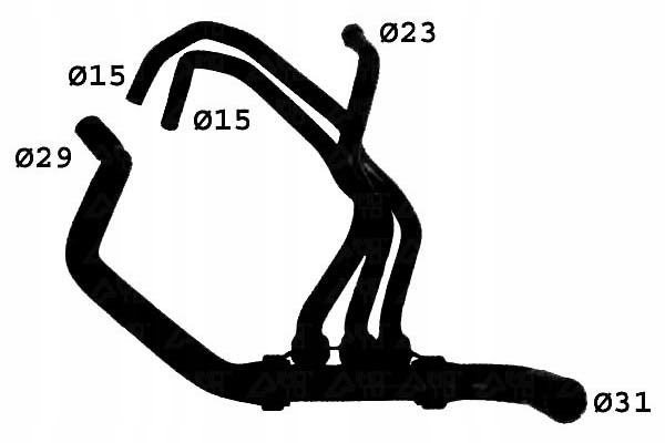 фото №2, Sasic шланг радиатор renault grand scenic ii 1.