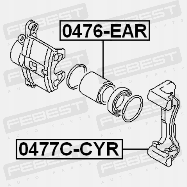 фото №10, Тримач затискач зад febest 0477c-cyr