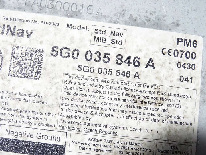 фото №11, Екран дисплей зчитувач навігації vw golf vii 7 5g0 5g0035846a 5g0919605d