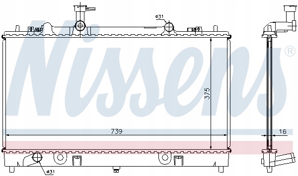 фото №13, Nissens радіаторів води mazda 62466a