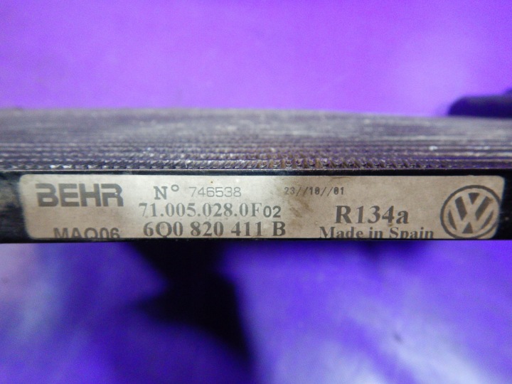 фото №5, Vw polo iv 9n 1,2 azq 01-05 радиатор кондиционера