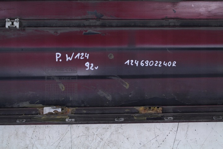 фото №6, Планка двері права mercedes w124 купе 92r.
