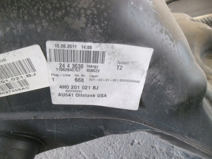 фото №12, Бак топлива a8 d4 4h0201021bj