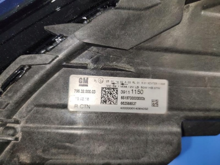 фото №14, Opel astra v k повний led 39111150 фара передня права