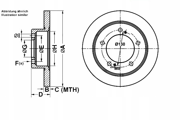 фото №2, Ate 24.0110-0355.1 диск тормозная