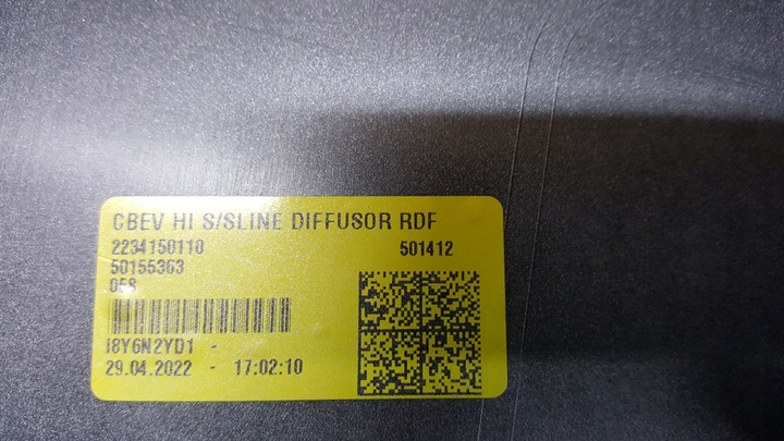 фото №13, Накладка спойлер диффузор бампера заднего audi e-tron 4ke807835c демонтаж