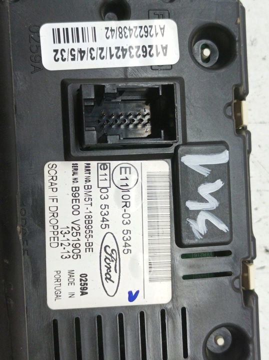 фото №3, Дисплей bm5t-18b955-be ford transit custom i 2012-