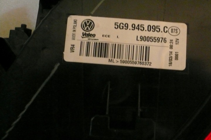 фото №10, Лампи задні зад vw volkswagen golf vii 7 оригінальні