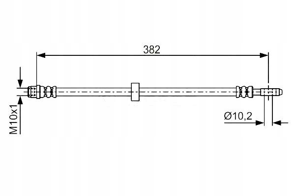 фото №1, Bosch шланг тормозной seat arosa 1.4 16v 6h