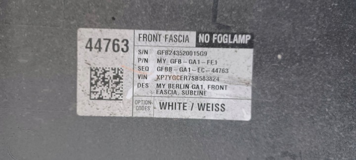 фото №12, Tesla модель y бампер передний перед