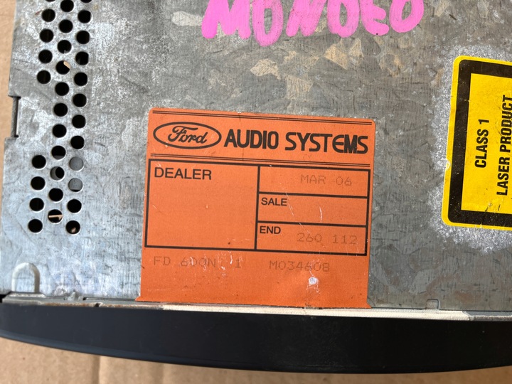 фото №3, Радіо 6000 cd ford mondeo mk3 2003-2007 xs7f-18c815-ab