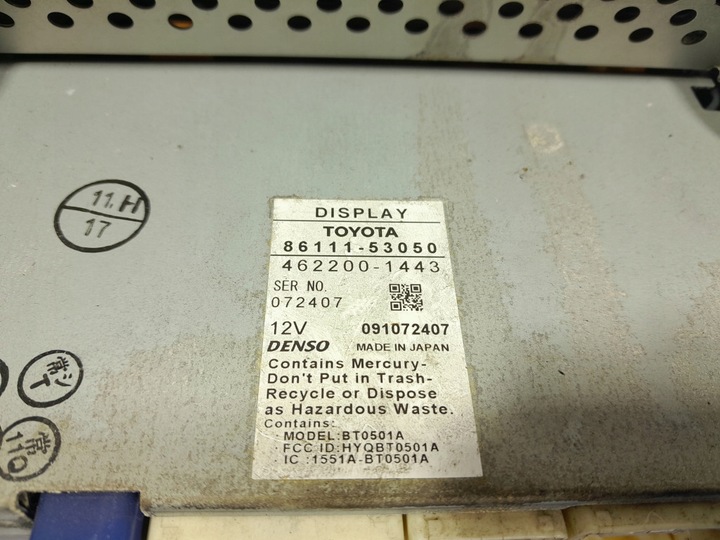 фото №8, Lexus is ii xe20 радио навигация переключатель кондиционера 86111-53050