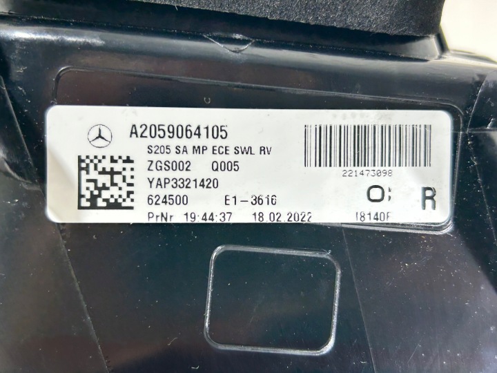 фото №14, Mercedes c-klasa w205 a205 рестайлинг универсал фара правая зад задняя led eu - супер
