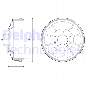 фото №2, Delphi барабан тормозной