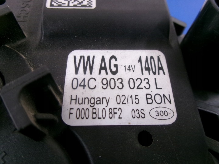фото №5, Vw polo v 64 рестайлинг 1.2tsi генератор 04c903023l bosch 140a протестированный