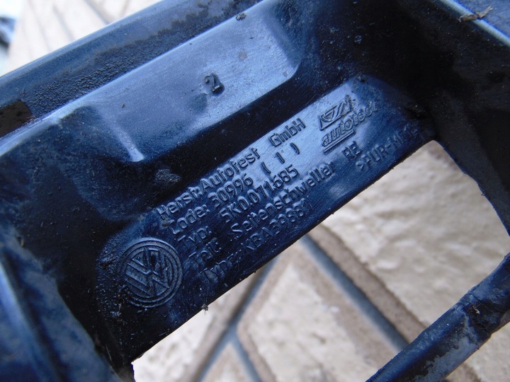 фото №9, Планка пороговая правая vw golf 6 vi lc9x 5k0071685