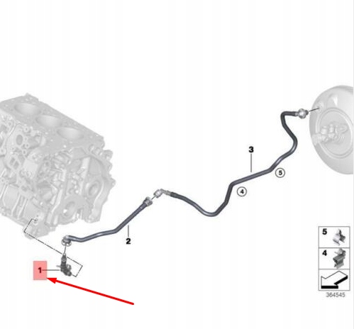 фото №6, Bmw 1 f20 клапан зворотний шланг вакуумного 11667620923 7620923