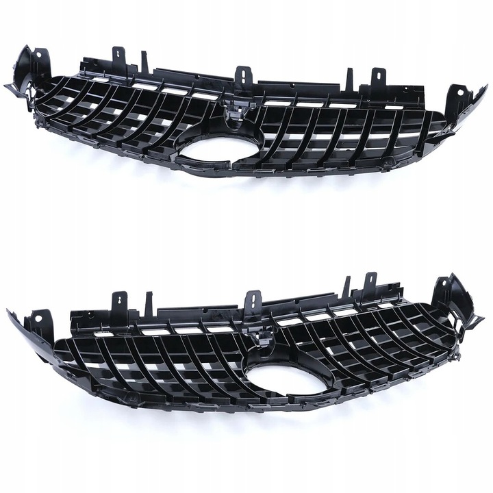 фото №8, Решітка радіатора решітка panamericana gt-r mercedes e w213 16-19 чорний блиск