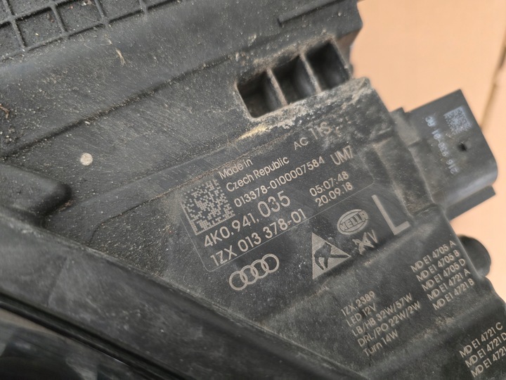 фото №8, Audi a6 c8 4k лампа перед передня ліва matrix 4k0941035