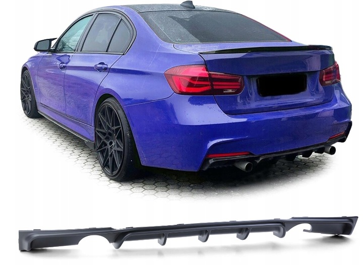 фото №1, Диффузор накладка спойлер спойлер mp bmw f30 f31 чёрный блеск