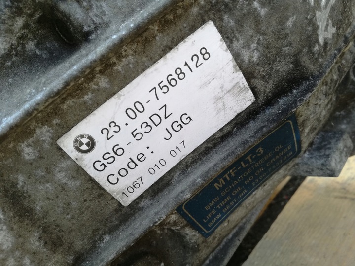фото №8, Bmw 1 коробка передач коробки передач gs6-53dz 7568218 jgg 2.0 дизель механічна 204km 2009r