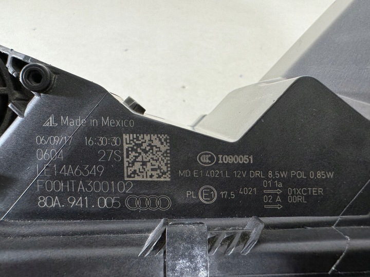 фото №13, Audi q5 80a bi-xenon led лампа левая перед фара eur - красивая