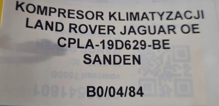 фото №7, Компрессор кондиционера land rover cpla-19d629-bg