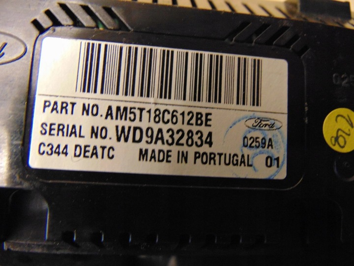 фото №6, Панель управление кондиционера ford c-max mk2