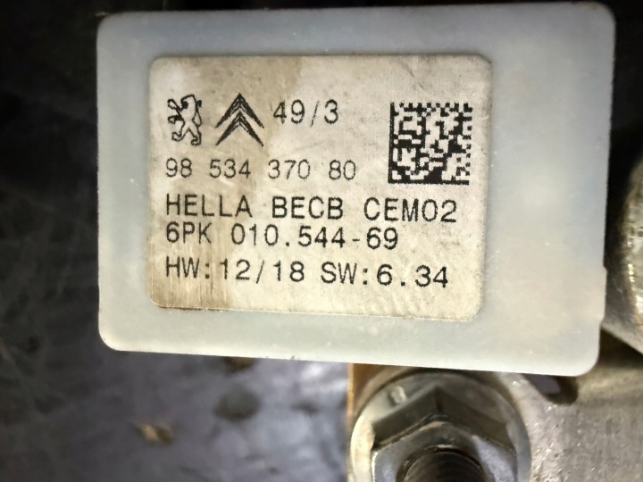 фото №6, Peugeot 208 ii 2008 corsa f рестайлинг 24r клемма трубка  акумулятора 9853437080