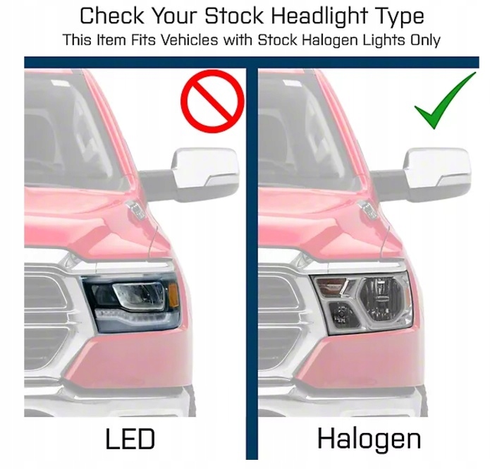 фото №9, Фары лампы dayline полный led neon тюнинг dodge ram v 5 1500 2019-2024