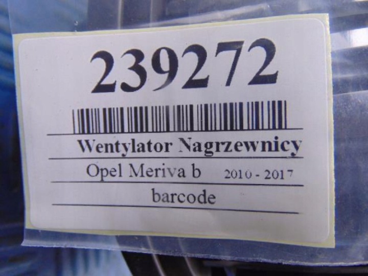 фото №5, Opel meriva b 1.4b вентилятор нагрівача t1019714q