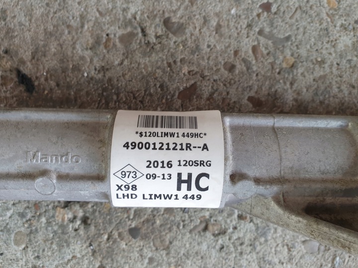 фото №9, Рейка рульового управління трансмісія renault clio 4 iv 2014- 490012121r