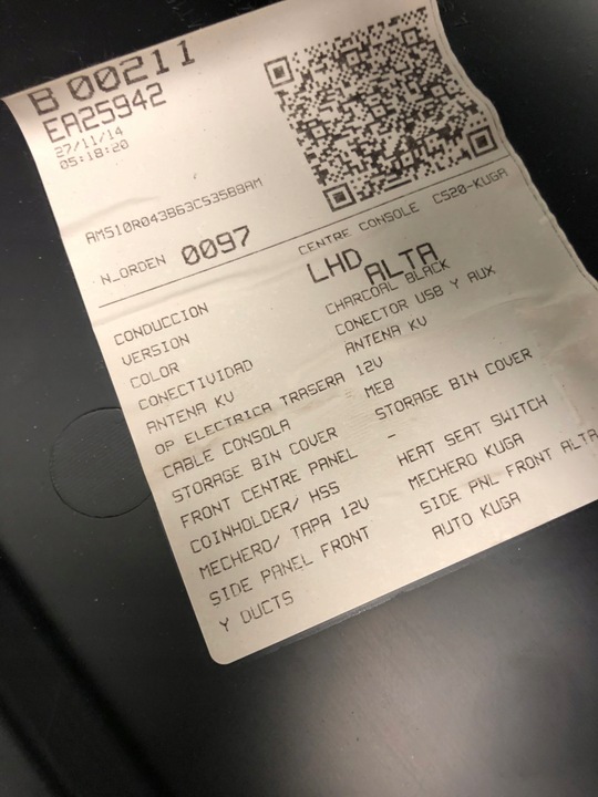 фото №8, Тунель середній підлокітник ford kuga mk2