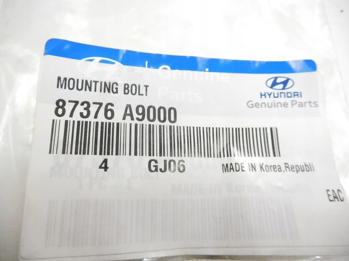 фото №8, Винт, панель отделочный hyundai tucson оригинальный номер 87376 a9000