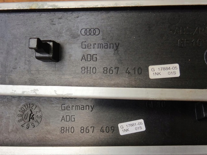 фото №11, Audi a4 b6 b7 cabrio планки декори двері рамка алюміній s-line