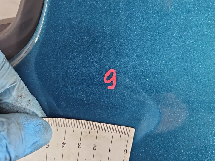 фото №11, Дверь зад левая toyota yaris iii hb 5d turkusowy 788