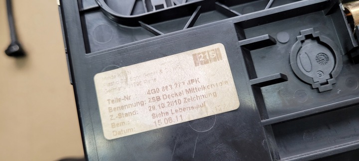 фото №9, A6 c7 4g захист кришка попільнички перед 4g0863273 1nk a7 4g